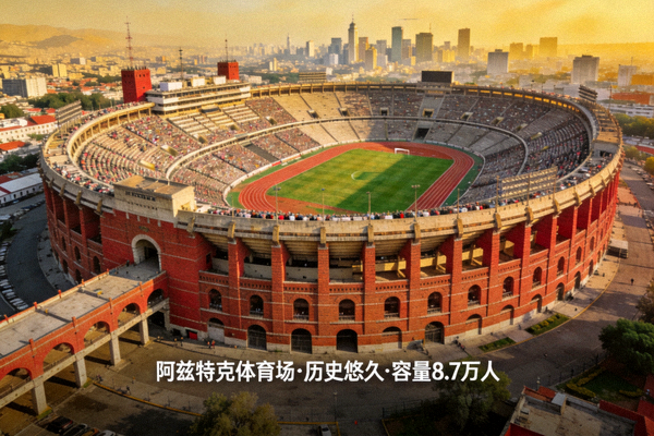 墨西哥城阿兹特克体育场，历史悠久，可容纳8.7万人